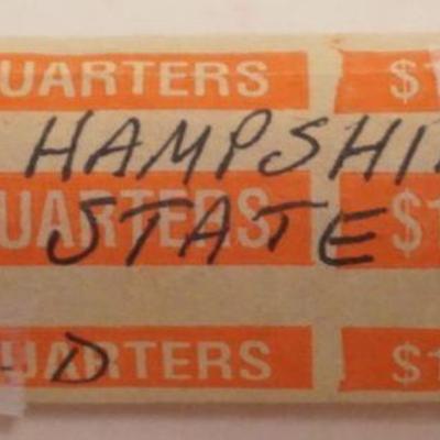 1234	10 DOLLARS STATE QUARTERS, NEW HAMPSHIRE STATE P&D
