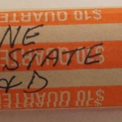 1240	10 DOLLARS STATE QUARTERS, MAINE STATE P&D
