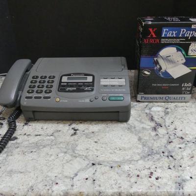 Panasonic Fax Machine KX-F580 with Lots of Paper Rolls - Requires Land Line