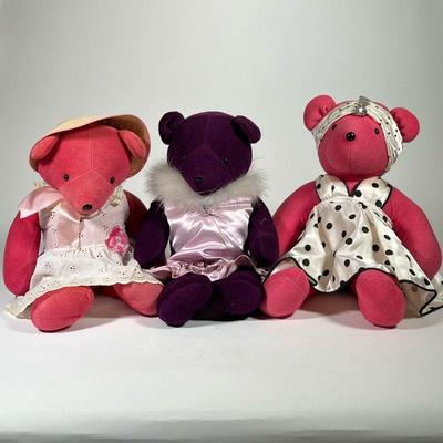 (3pc) VIB VERY IMPORTANT BEARS | Including Bearilyn Monroe, Scarlett O'Beara, and Zsa Zsa Gabear, each with original tag. - w. 13 x...