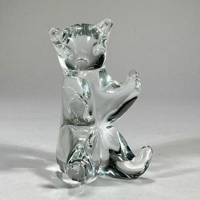 F. M. RONNEBY SWEDISH GLASS BEAR | h. 5 in

