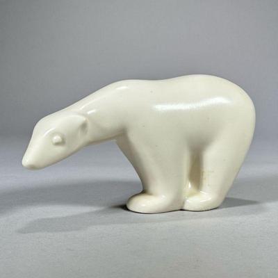 (5pc) MIXED CERAMIC BEAR FIGURINES | Including: large Howard Pierce ceramic bear, Kaiser porcelain bear eating fish, Coalport seated...