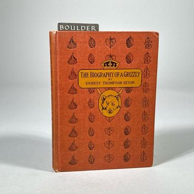 THE BIOGRAPHY OF A GRIZZLY by ERNEST THOMPSON SETON | With 75 plate illustrations. - l. 8 in

