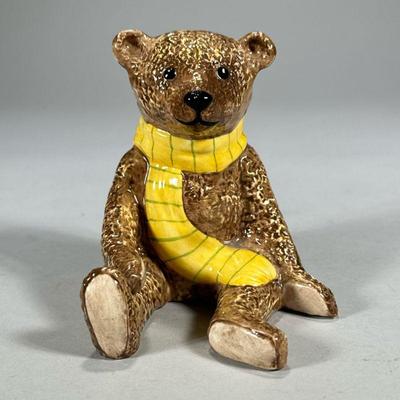 Porcelain Benjamin Bear | Benjamin by John Beswick, Compton &Woodhouse 1996. - l. 4.5 x w. 3.75 x h. 4.25 in


