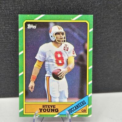 Lot #153 - STEVE YOUNG ROOKIE CARD 1986 Topps Football San Francisco 49ers!