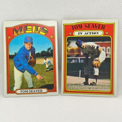 1972 Topps #445: Tom Seaver & # 446 Tom Seaver, In Action
