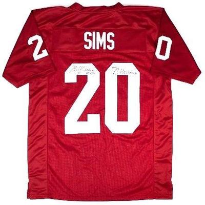 Lot #67 - Billy Sims Signed Oklahoma Sooners Custom Jersey (JSA Witness COA).