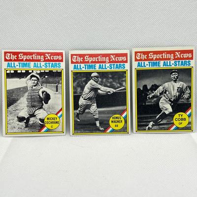 1976 Topps #344: The Sporting News All-Time All-Stars, Honus Wagner, shortstop. 
1976 Topps #346: The Sporting News All-Time All-Stars,...
