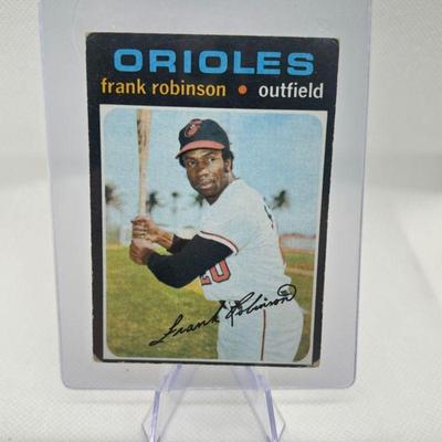 Lot #86 - 1971 Topps #640: Frank Robinson, Baltimore Orioles.