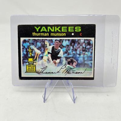 1971 Topps #5: Thurman Munson, New York Yankees.