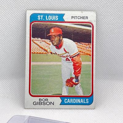 1974 Topps # 350: Bob Gibson, St. Louis Cardinals.