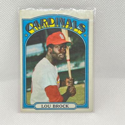 Lot #90 - 1972 Topps #200: Lou Brock, St. Louis Cardinals