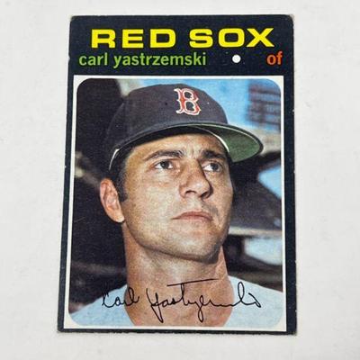Lot #83 - 1971 Topps #530: Carl Yastrzemski, Boston Red Sox.