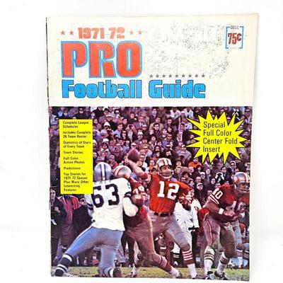Lot #143 - 1971-72 Dell Pro-Football Guide Magazine
