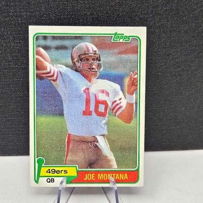 Lot #155 - Joe Montana 1981 TOPPS Card #216 - San Francisco 49ERS
