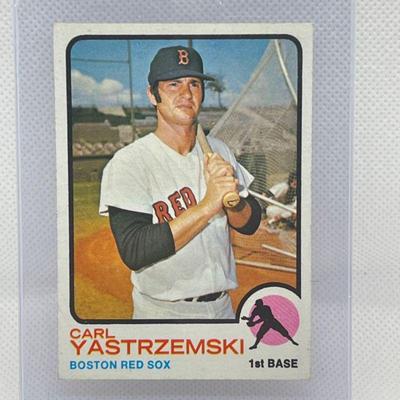 Lot #106 - 1973 Topps # 245: Carl Yastrzemski, Boston Red Sox.