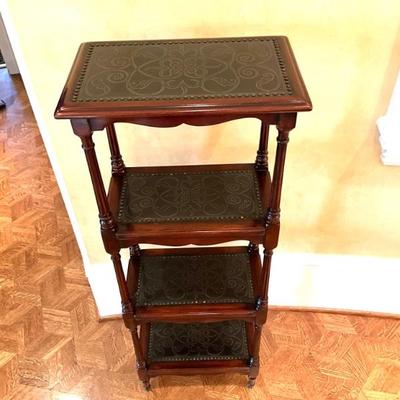 Lot 963 Theodore Alexander Victorian Walnut Brass Etagere Bookcase 