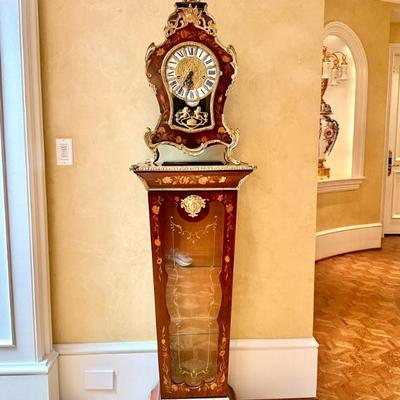 903 Vintage Italian Mantel Clock with Marquetry Case 