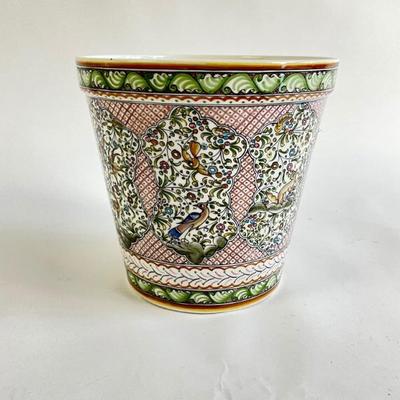 Lot 849 Handpainted Portugal Pottery Planter 