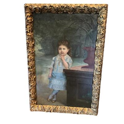 Lot 806 Antique Original Portrait Oil Painting by William Whitlock 