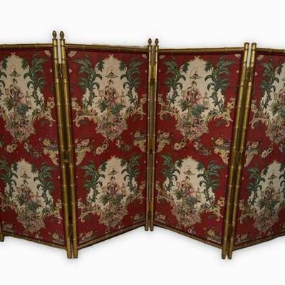 $450 Chinese 4 panel red screen