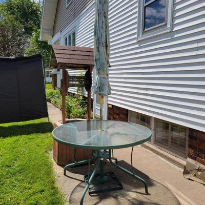 Patio Table and Umbrella