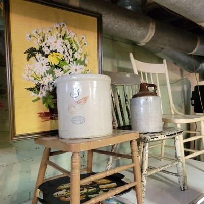 Crocks, Jugs and Chairs