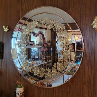 Large round mirror 