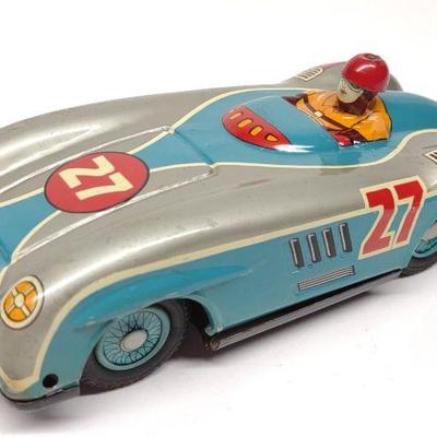 Vintage Japan Mercedes W196S Tin Friction Toy Car