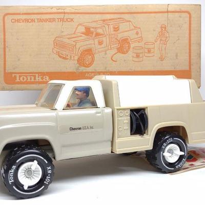 Tonka Chevron Tanker Truck w/ Original Box