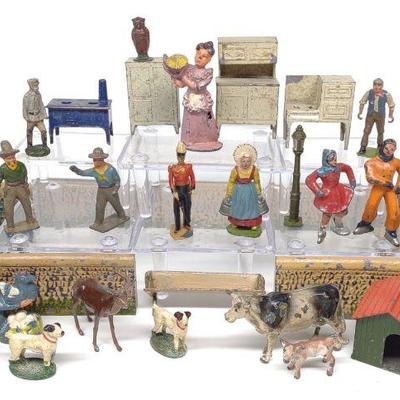 (37) Prewar Lead Figurines & Miniatures