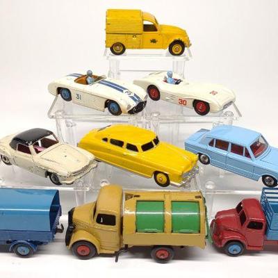 (9) Vintage Dinky Toys Diecast Toy Cars
