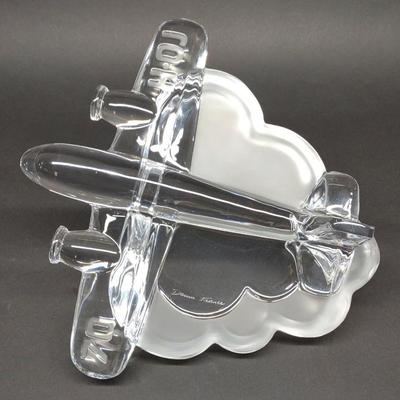 Daum DC-3 "Vol De Nuit" Crystal Airplane Sculpture