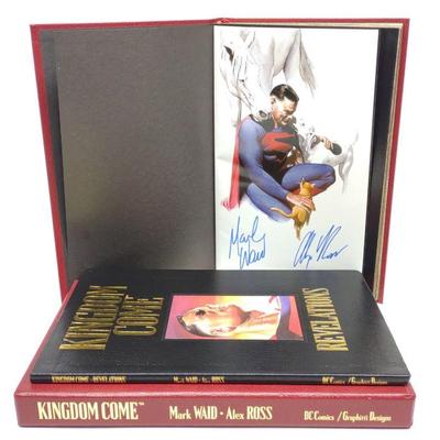 Signed Mark Waid & Alex Ross Kingdom Come Book Set