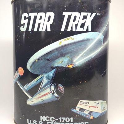 1977 Star Trek U.S.S Enterprise Tin Bin
