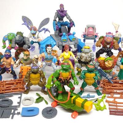 1988 TMNT Action Figures (Lot of 19)