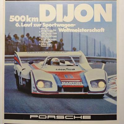 1976 Porsche Dijon 500KM Racing Poster 30"x40"