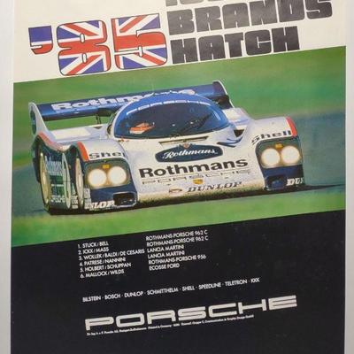 1985 Porsche 1000KM Brands Hatch '85 Racing Poster