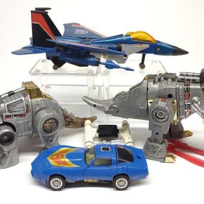 4 1980s G1 Transformers Action Figures