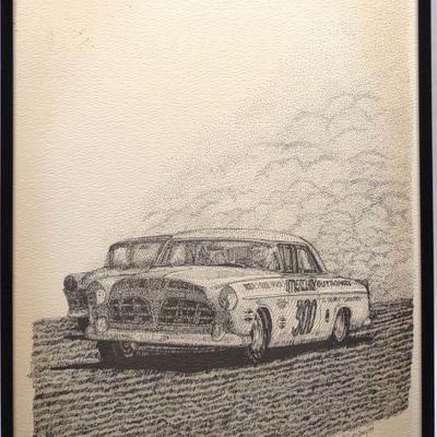 D. McCrary Signed Chrysler 300 Nascar Racing Print
