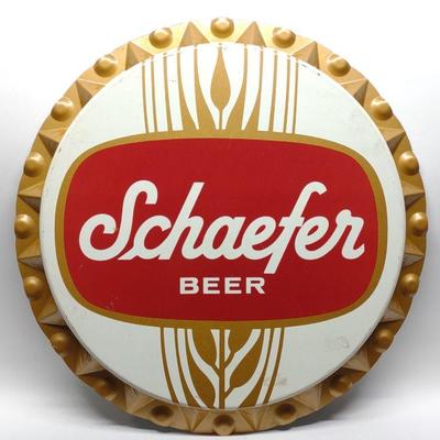 Vintage Schaefer Beer Tin Sign