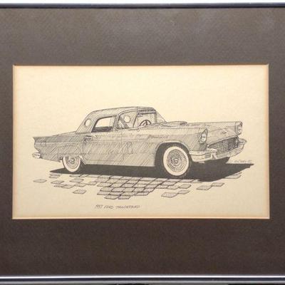 1957 Ford Thunderbird Car Print by Dan McCrary
