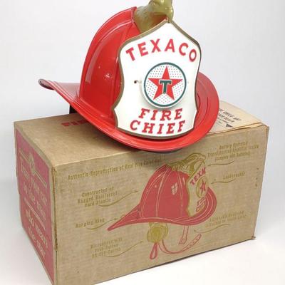 Texaco Fire Chief Promotional Helmet w/ Box