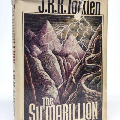 1st Ed. JRR Tolkien The Silmarillion Book w/ Map