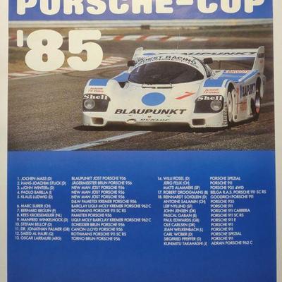 1985 Porsche Cup Racing Factory Poster 30"x40"