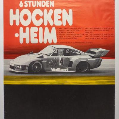 1977 Porsche 6 Stunden Hockenheim Racing Poster