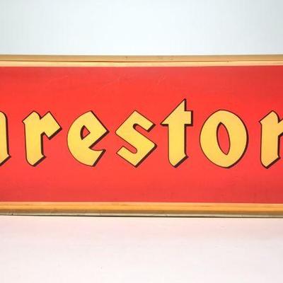 Firestone Tires Lighted Double Sided Sign