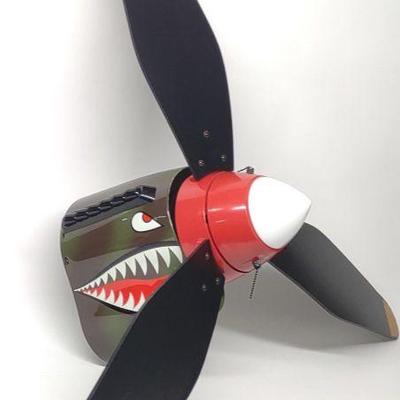 P-40 Tiger Shark Airplane Ceiling Fan (48")