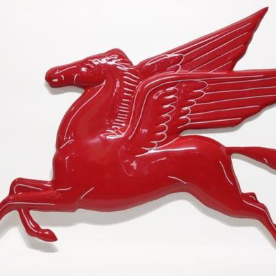 46" Mobil Pegasus Fiberglass Advertising Sign