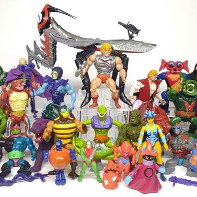 (33) 1980s MOTU He-man Action Figures